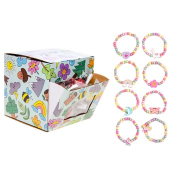 Gelang Kayu Elastis Anak Perempuan - Dalam Display (100 pcs)