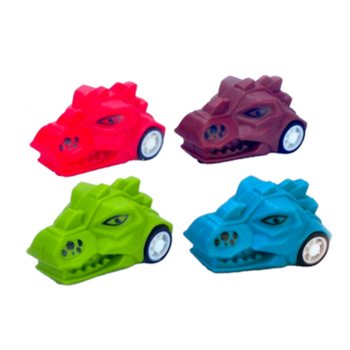 Mainan Kepala Dinosaurus Tarik Mundur Pull Back dalam Display (50 pcs)