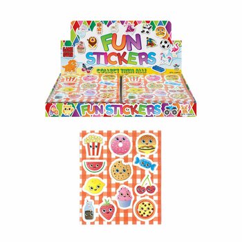 Stiker Lucu - Model: Food Faces (120 pcs)