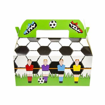 Kotak Menu Desain Sepak Bola - 22.5 x 12 x 9.5 cm (24 pcs)