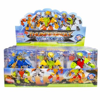 THUNDERBOLT ROBOT WARRIOR FIGUR AKSI DALAM DISPLAY (12 buah)