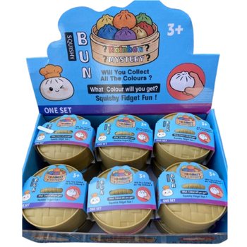 RAGE - Squishy Bun Dumplings BESAR (Dim. 8.5 x 8.5 x 4.8 cm) - Viral 2026 Fidget Toy (12 pcs)
