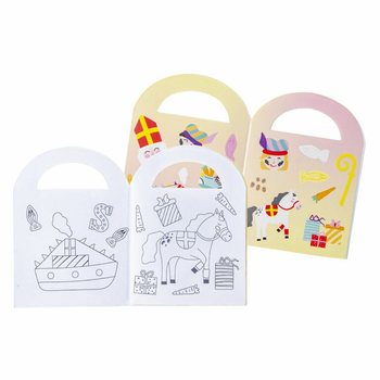 Buku Mewarnai Sinterklaas Kecil dengan Stiker (48 pcs)