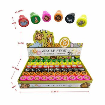 Stempel Hewan Hutan dalam Display (60 buah)