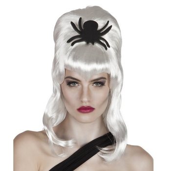 Wig - Rambut Putih dengan Laba-laba (1 pcs)