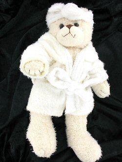 Boneka Beruang dengan Jubah Mandi