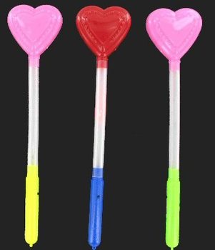 Tongkat Lampu LED - Model Hati (10 pcs)
