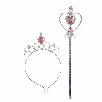 TONGKAT PRINCESS + TIARA DI KARTU (12 pcs)