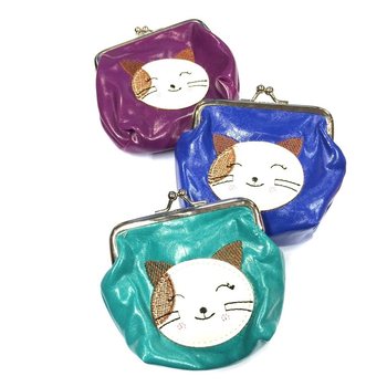 Dompet Anak Campur Warna Kucing (6 pcs)
