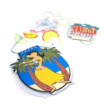 Kalung Bunga Hawaii dengan Buku Catatan (24 pcs)