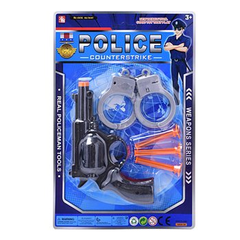 Set Mainan Polisi dengan Kartu Gantung - 2 Model Campur (6 pcs)