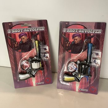 PISTOL CAP 8 TEMBAKAN DENGAN KARTU (24 pcs)