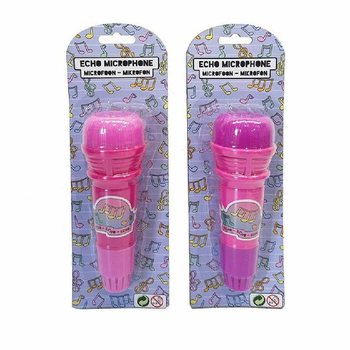 Mikrofon Gema Pink untuk Anak Perempuan kemasan Kartu (12 pcs)