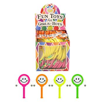 Mainan Drum Spin Smiley dalam Display (72 pcs)