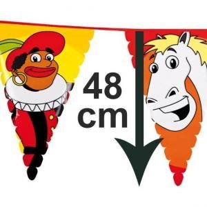Garland Bendera Sinterklaas & Piet Besar 6 Meter (13 pcs)