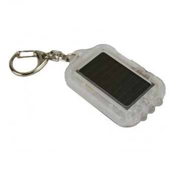 GANTUNGAN KUNCI TENAGA SURYA DENGAN LAMPU LED - TRANSPARAN (20 pcs)