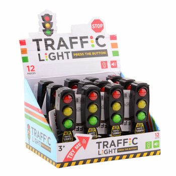 Mainan Lampu Lalu Lintas dengan Cahaya & Suara - Display (12 pcs)