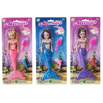 Boneka Duyung / Mermaid dengan Kartu (6 pcs)