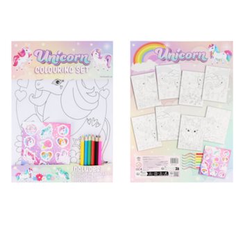 SET MEWARNAI BESAR UNICORN - 22x30x1 CM (12 pcs)