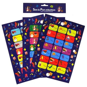 3 LEMBAR - LABEL HADIAH SINTERKLAAS (12 pcs)
