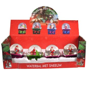 BOLA SALJU NATAL DALAM DISPLAY (8 pcs)