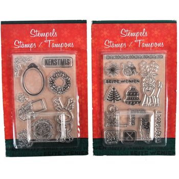 STEMPEL NATAL TRANSPARAN YANG DAPAT DIGANTI (12 pcs)