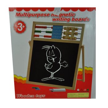 Papan Tulis Magnetik Kayu Multifungsi Besar (1 pcs)