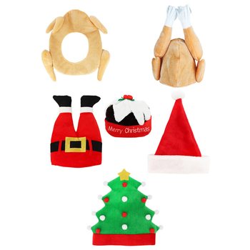 MIX TOPI NATAL MEWAH LUCU - XMAS CAPS (6 pcs)