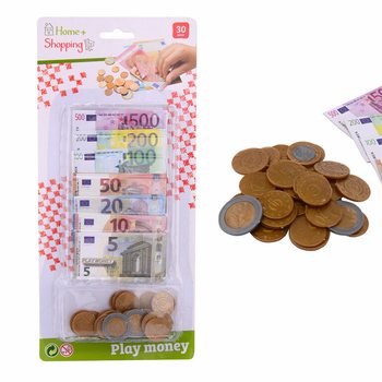 HOME SHOPPING - UANG MAINAN EURO & UANG KERTAS DALAM KEMASAN (6 pcs)