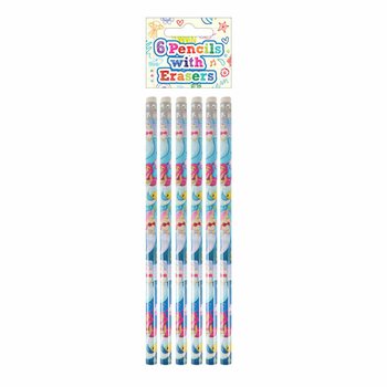 Set Pensil Penghapus Mermaid / Putri Duyung 6-Pcs - Dalam Display (24 Set)