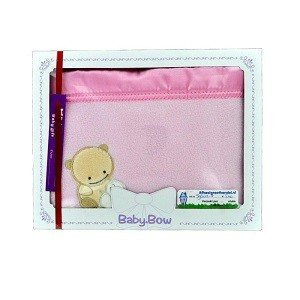 SELIMUT FLEECE BABY BOW - MERAH MUDA