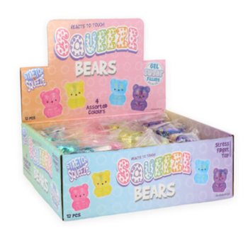 SQUEEZE BEAR - ISI SUGAR GUMMY - MIX WARNA DALAM DISPLAY (12 Pcs)