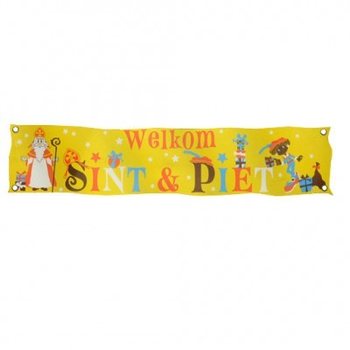SPANDUK SELAMAT DATANG SINTERKLAAS & PIET XXL 300 X 60 CM (7 pcs)
