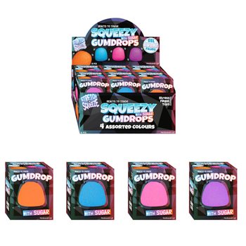 Squeeze Gum Drop Mainan Remas Isi Gula - Kotak Display (12 Pcs)