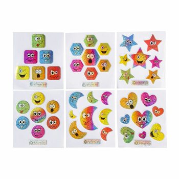 STIKER GLITTER - MODEL: SMILEY (100 pcs)
