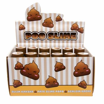 Mainan Slime Kotoran dalam Botol Display (12 Pcs)