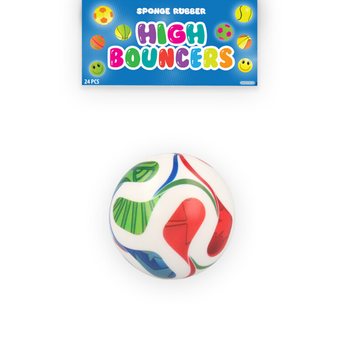 BOLA BEKEL SEPAK BOLA HIGH BOUNCE - DALAM DISPLAY (24 pcs)