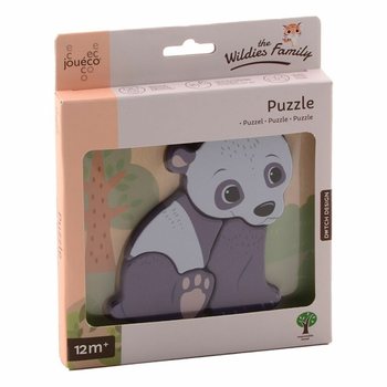 JOUECO - PUZZLE KAYU CAMPUR THE WILDIES FAMILY - Usia 12 Bulan+ (12 pcs)