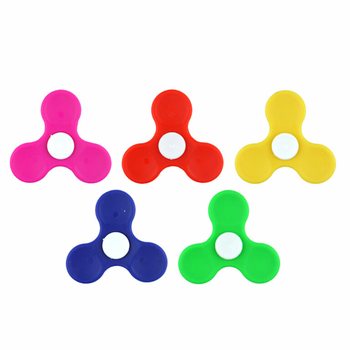 Fidget Spinner Plastik dalam Display - Campur Warna (100 pcs)