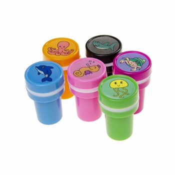 Stempel Hewan Laut - Display dengan 60 Buah