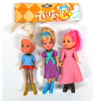 3 Boneka Mini dalam Kantong (Pak isi 10)
