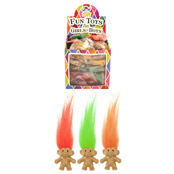Mainan Figur Troll Kecil untuk Undian dalam Display (72 pcs)
