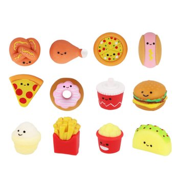 Squishy Fast Food untuk Kotak Undian (Lucky Dip) - Dalam Display (60 pcs)