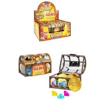 KOTAK HARTA KARUN DENGAN PERMATA & KOIN - DALAM DISPLAY (18 pcs)
