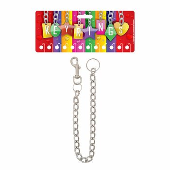 GANTUNGAN KUNCI BESI DENGAN TALI LOGAM EKSTRA PANJANG (12 pcs)