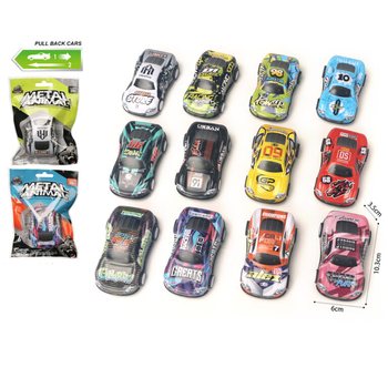 Mobil Balap Logam Pull Back dalam Kantong Kado (24 pcs)