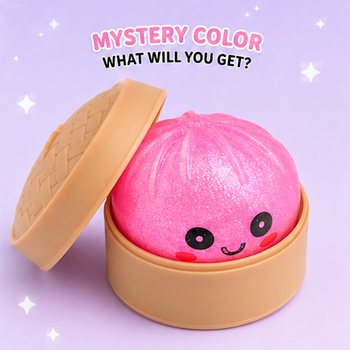 RAGE - Squishy SUGAR EDITION Bun Dumplings KECIL (5.3 x 5.3 x 4.1 Cm) Viral 2026 Fidget Toy (24 pcs)