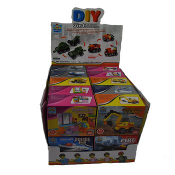 BALOK SUSUN BRICKS - SERI CAMPURAN DALAM DISPLAY (20 pcs)