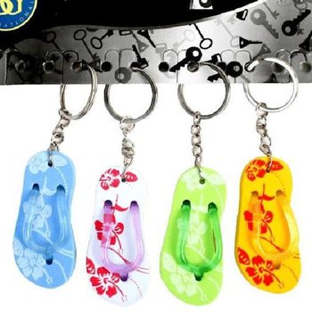 GANTUNGAN KUNCI BENTUK SANDAL JEPIT (12 pcs)
