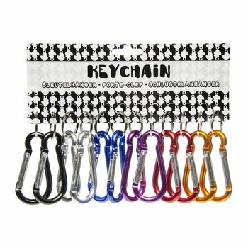 Gantungan Kunci Carabiner Warna-warni (48 pcs)